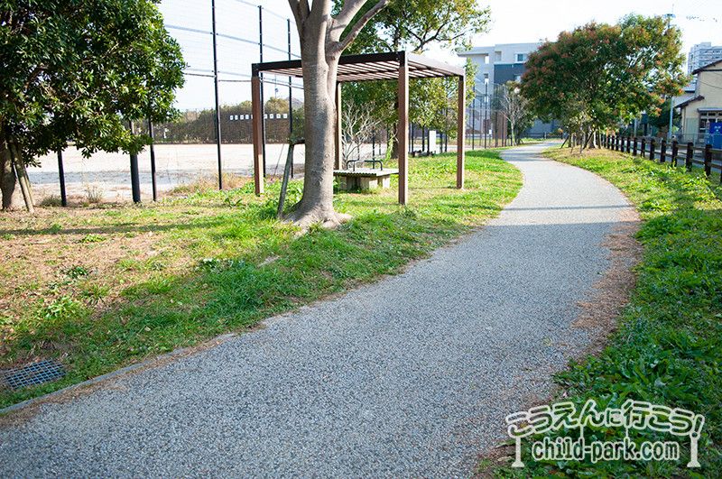 田村中央公園のジョギングコース